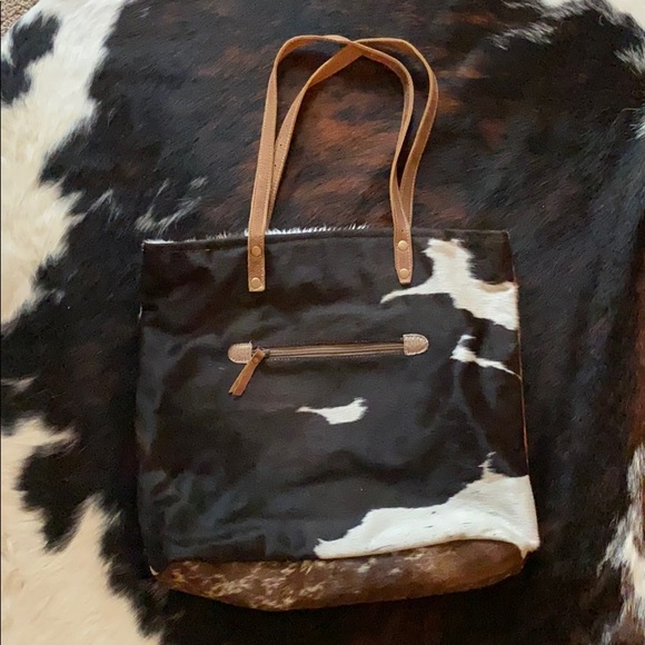 Myra Bag Cowhide Tote Bag - Picture 2 of 2